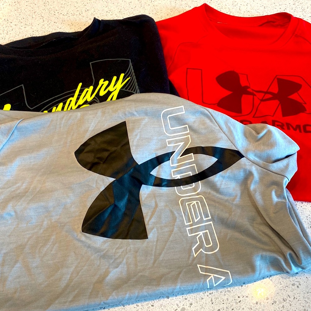 Boys Under Armour Shirts (3 total, size Large)